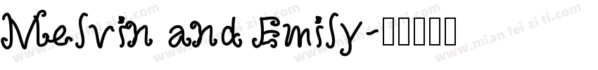 Melvin and Emily字体转换